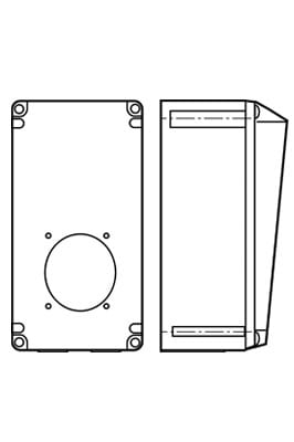 Pass & Seymour / Legrand - Pass & Seymour PSBBN601-W Pin & Sleeve Non-Metallic Back Box, 1-1/2" Hub