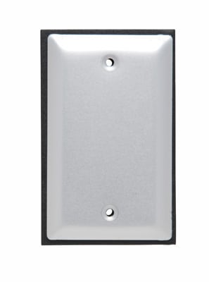 Pass & Seymour / Legrand - Pass & Seymour WPB1 1-Gang Brushed Aluminum Blank Weatherproof Cover with Gasket
