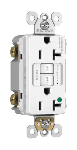 Pass & Seymour / Legrand - Pass & Seymour 2097-HGW 20A 125V Self Test GFCI Hospital Grade, White