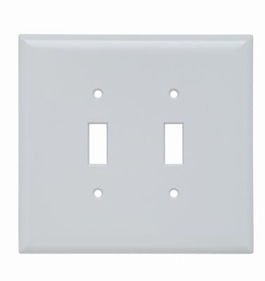 Pass & Seymour / Legrand - Pass & Seymour SPO2-W 2Gang Wall Plate, Toggle Switch, Jumbo - White