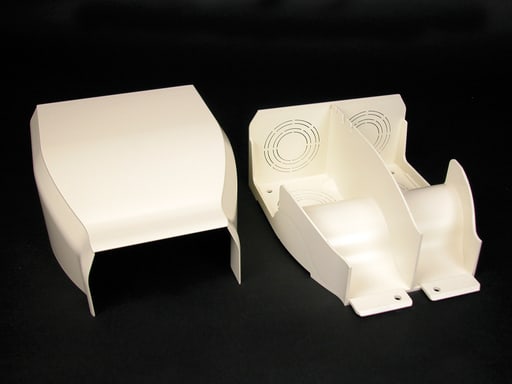 The Wiremold Co - Wiremold 40N2F21WH CableSmart 40N2-Series Divided Entrance End Fitting