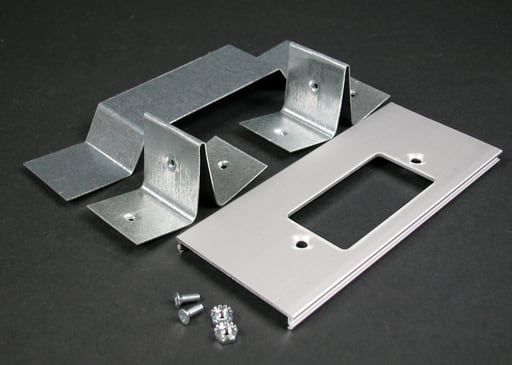 The Wiremold Co - Wiremold AL3346GO AL3300-Series Offset GFCI Receptacle Cover Plate