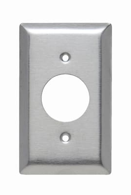 Pass & Seymour / Legrand - Pass & Seymour SL7 1Gang Wall Plate, Single Receptacle, Standard - 430 Stainless Steel