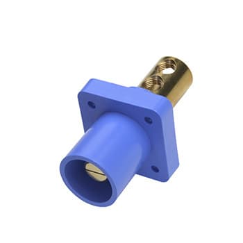 Pass & Seymour / Legrand - Pass & Seymour PS40-MRB-BL Male Cam Device, 400A 600V, Panel Mount - Blue