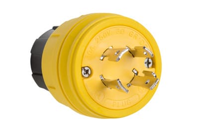 Pass & Seymour / Legrand - Pass & Seymour 28W75 30A phase 250V L1530P IP67 Turnlok Plug