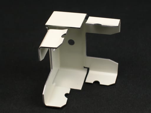 The Wiremold Co - Wiremold V2417M 1-3/4 x 1-29/32" Ivory Steel 2-Channel Raceway Internal Elbow