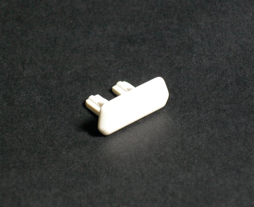 The Wiremold Co - Wiremold 410B 13/16 x 1/2" Ivory Non-Metallic 1-Channel Raceway Blank End