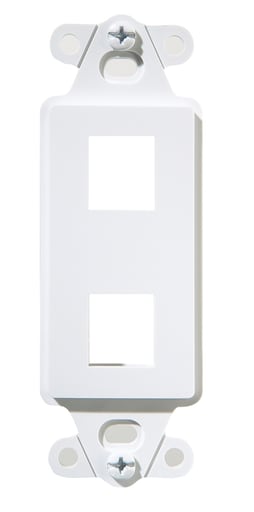 Pass & Seymour / Legrand - Pass & Seymour WP3412-WH-10 2-Port White Decorator Outlet Strap