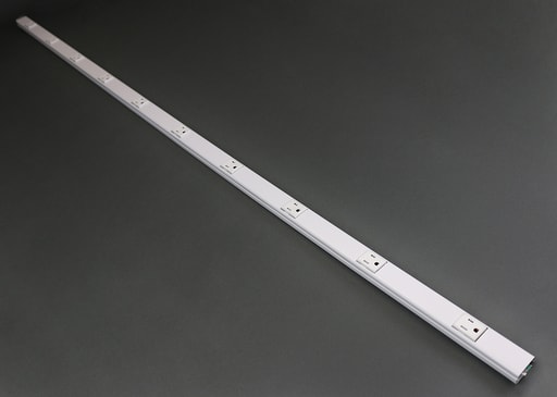 The Wiremold Co - Wiremold V20GB506TR 5 Foot Ivory Steel 1-Channel Raceway Tamper Resistant Multi-Outlet System