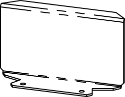 The Wiremold Co - Wiremold RFB6B RFB6-Series Internal Blank Bracket