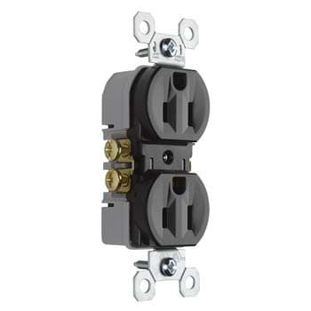 Pass & Seymour / Legrand - Pass & Seymour 3232 Duplex Grounding Receptacle. 15 Amp, 125 Volt, Brown