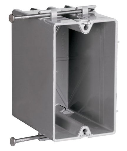 Pass & Seymour / Legrand - Pass & Seymour S1-22-R Single Gang, Deep Switch & Outlet Box, Extra Deep, Two Quick/Click Entries