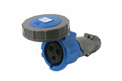 Pass & Seymour / Legrand - Pass & Seymour PS330C6-W Watertight Pin & Sleeve Connector, 2pole 3wire, 30A 250V