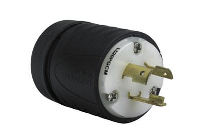 Pass & Seymour / Legrand - Pass & Seymour L520-PGCM Locking Ground Continunity Monitoring GCM Plug, 20A 125V (L5-20P)