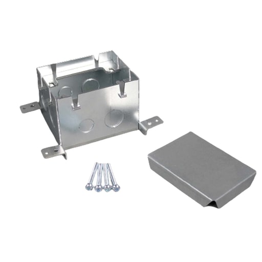 The Wiremold Co - Wiremold 880S1 1-Gang Stamped Steel Floor Box, OmniBox