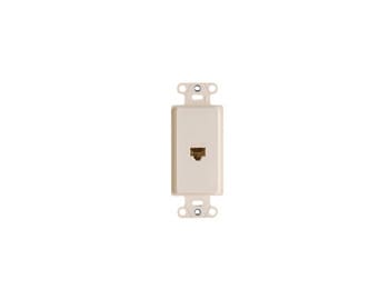 Pass & Seymour / Legrand - On-Q WP3210-WH 1-Port White RJ45 Audio/Video Pre-Configured Strap