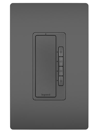 Pass & Seymour / Legrand - Pass & Seymour RT2BK 5-Button 120 VAC 1/6 Hp Black Digital Timer