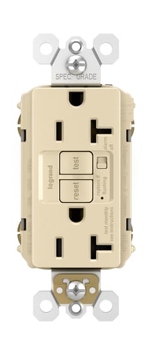 Pass & Seymour / Legrand - Pass & Seymour 2097-TRAI 20A 125V GFCI Tamper Resistant Receptacle - Ivory