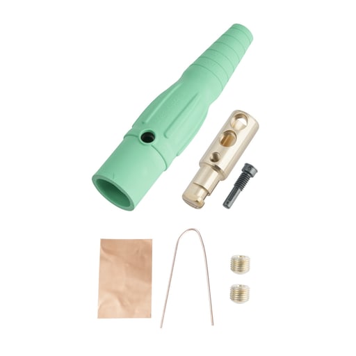 Pass & Seymour / Legrand - Pass & Seymour PS40-MB-G Male Cam Device Plug, 400A 600V - Green