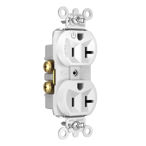 Pass & Seymour / Legrand - P&S TR5362CHW PLUG LOAD RECEP 20A 1