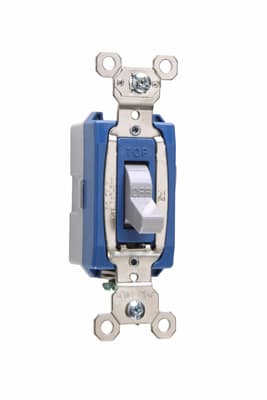 Pass & Seymour / Legrand - Pass & Seymour PS15AC1-GRY 1pole Toggle Switch, Back & Side Wire, 15A 120/277V - Gray