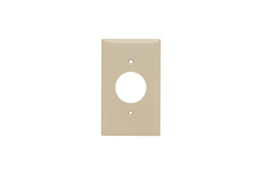 Pass & Seymour / Legrand - Pass & Seymour SP7-I 1Gang Wall Plate, Single Receptacle, Standard - Ivory