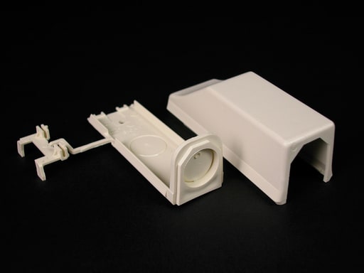The Wiremold Co - Wiremold 810A2-WH 4-1/4 x 1-7/16" White Non-Metallic 1-Channel Raceway Entrance End