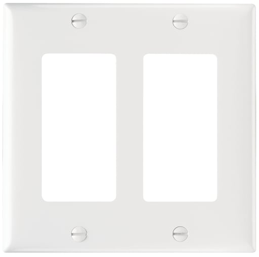 Pass & Seymour / Legrand - Pass & Seymour SP262-W 2Gang Wallplate, Decorator, White