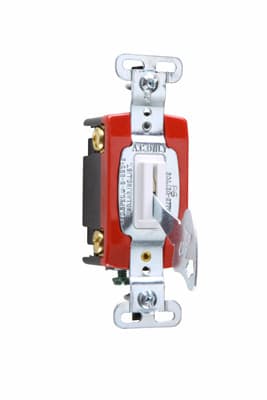 Pass & Seymour / Legrand - Pass & Seymour PS20AC4-WL 4way Lock Switch, Back & Side Wire, 20A 120/277V - White