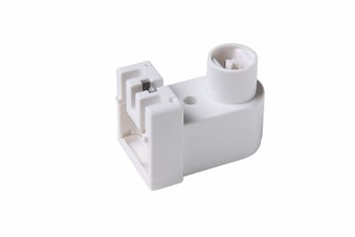 Pass & Seymour / Legrand - Pass & Seymour 464 Pedestal Type, Recessed, Contact, Plunger, With Floor Terminal Screw Cover. (For 800 And 1500 Ma T-12 Lamps) White