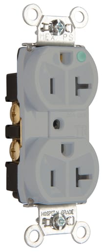Pass & Seymour / Legrand - P&S TR8300HGRY TR COMPCT HG DUP REC