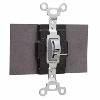 Pass & Seymour / Legrand - Pass & Seymour 1250-L Locking Manual Controller, Single Pole, Double Throw, 15A 120/277V, Momentary Contact - Brown