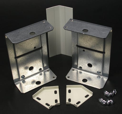 The Wiremold Co - Wiremold G4012TX Gray Steel Multiple Channel Raceway Internal or External 45 Degrees Elbow