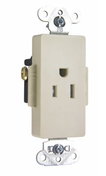 Pass & Seymour / Legrand - P&S TR26261I DECO REC SGL TAMPER RE