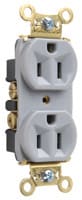 Pass & Seymour / Legrand - HEAVY DUTY DUP RECP 15A 125VAC GRY