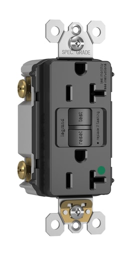 Pass & Seymour / Legrand - Pass & Seymour 2097-HGBK 20A 125V Self Test GFCI Hospital Grade Black