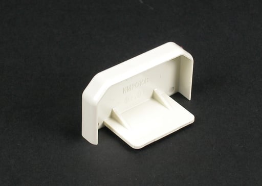 The Wiremold Co - Wiremold NM2010B 1-1/16 x 1-15/16" Ivory Non-Metallic 1-Channel Raceway Blank End