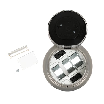 The Wiremold Co - Wiremold 8ATC2PSN 8" PREWIRED SURF STYLE ASSEMBLY SN SATIN NICKEL