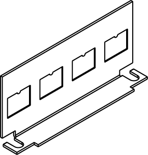 The Wiremold Co - Wiremold CILT-4TKO 9/16 x 3/4" Floor Box Communication Bracket