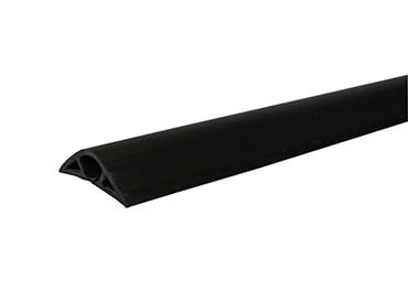 The Wiremold Co - Wiremold BK1600-25 3-11/32 x 30/32" Black Non-Metallic 1-Channel Flexible Pancake Overfloor Raceway