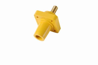 Pass & Seymour / Legrand - Pass & Seymour PS40-FRSB-Y F Thread Stud, 400A 600V, Panel Mount, Female - Yellow