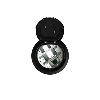 The Wiremold Co - Wiremold 6ATC2BK 6AT-Series Unwired Evolution™ Poke Thru Device, Surface Style Cover, Black