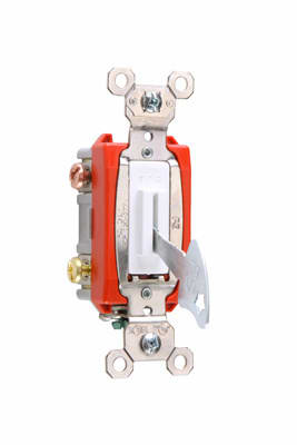 Pass & Seymour / Legrand - Pass & Seymour PS20AC2-WL 2pole Lock Switch, Back & Side Wire, 20A 120/277V - White