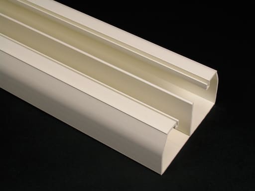 The Wiremold Co - Wiremold 40N2B08V CableSmart 40N2-Series Two Compartment Raceway Base