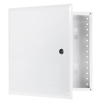 Pass & Seymour / Legrand - On-Q EN1450 14.3 x 3.7 x 14.1 Inch Powder Coated Glossy White Hinged Cover Enclosure