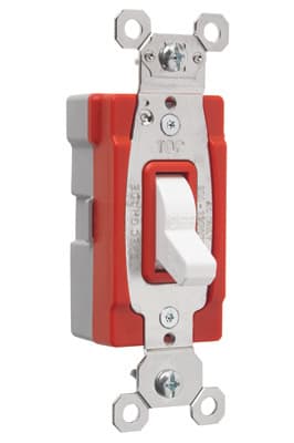 Pass & Seymour / Legrand - Pass & Seymour PT20AC1-W PlugTail™ Single Pole Toggle Switch, 20A 120/277V - White