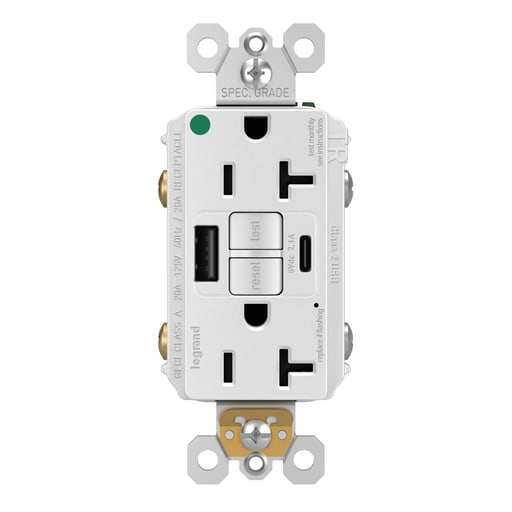 Pass & Seymour / Legrand - P&S 2097HGTRUSBACW SELFTEST GFCI RE