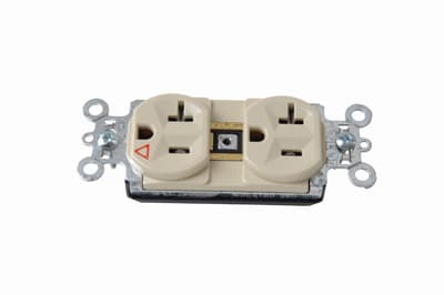 Pass & Seymour / Legrand - Pass & Seymour PTIG5362-I PlugTail™ Isolated Ground Spec Grade Duplex Receptacle, 20A 125V - Ivory