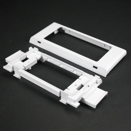 The Wiremold Co - Wiremold 5450TWH 4-7/8 x 2-1/2" White Non-Metallic Multiple Channel Raceway Twin Snap Device Bracket