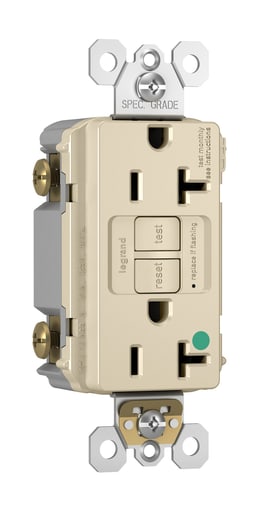 Pass & Seymour / Legrand - Pass & Seymour 2097HGTRLA 20A 125V Self Test GFCI Hospital Grade Tamper Resistant Light Almond